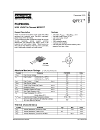 Datasheet FQP4N20 manufacturer Fairchild